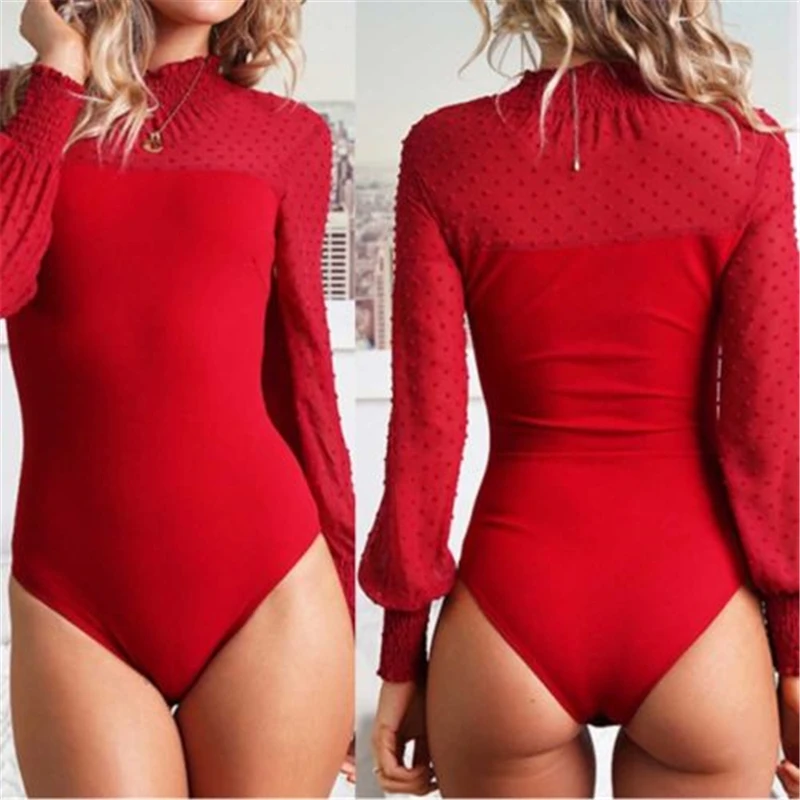 Горячая Распродажа модные комбинезоны для женщин женские водолазки с длинным