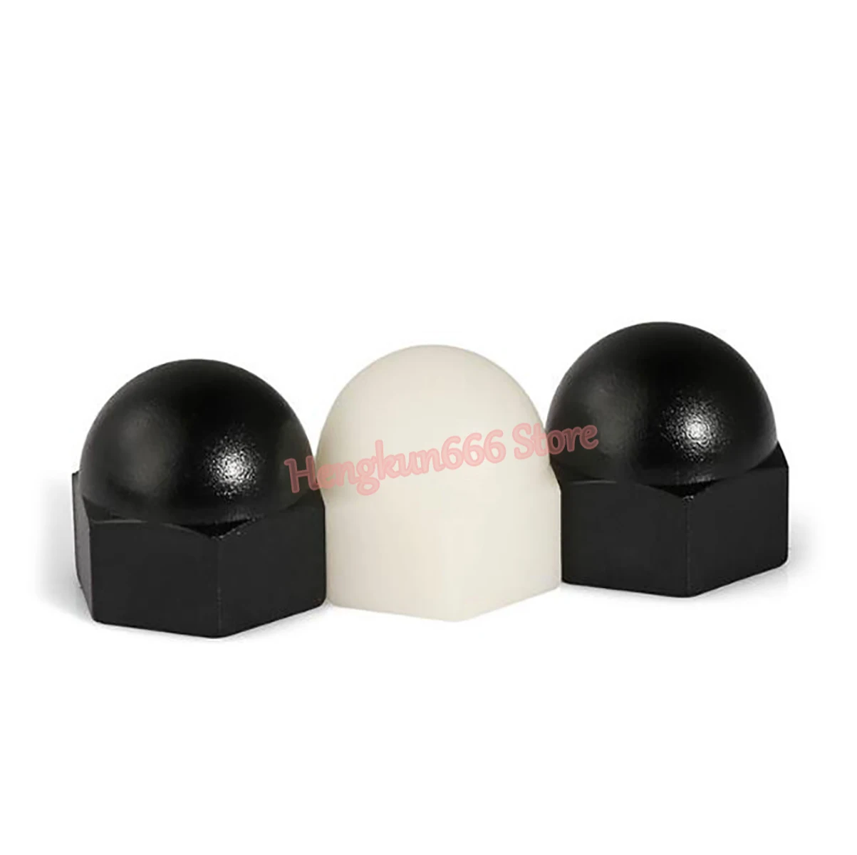 Пластиковые колпачки гайки купольная головка гайка нейлоновые черные/белые