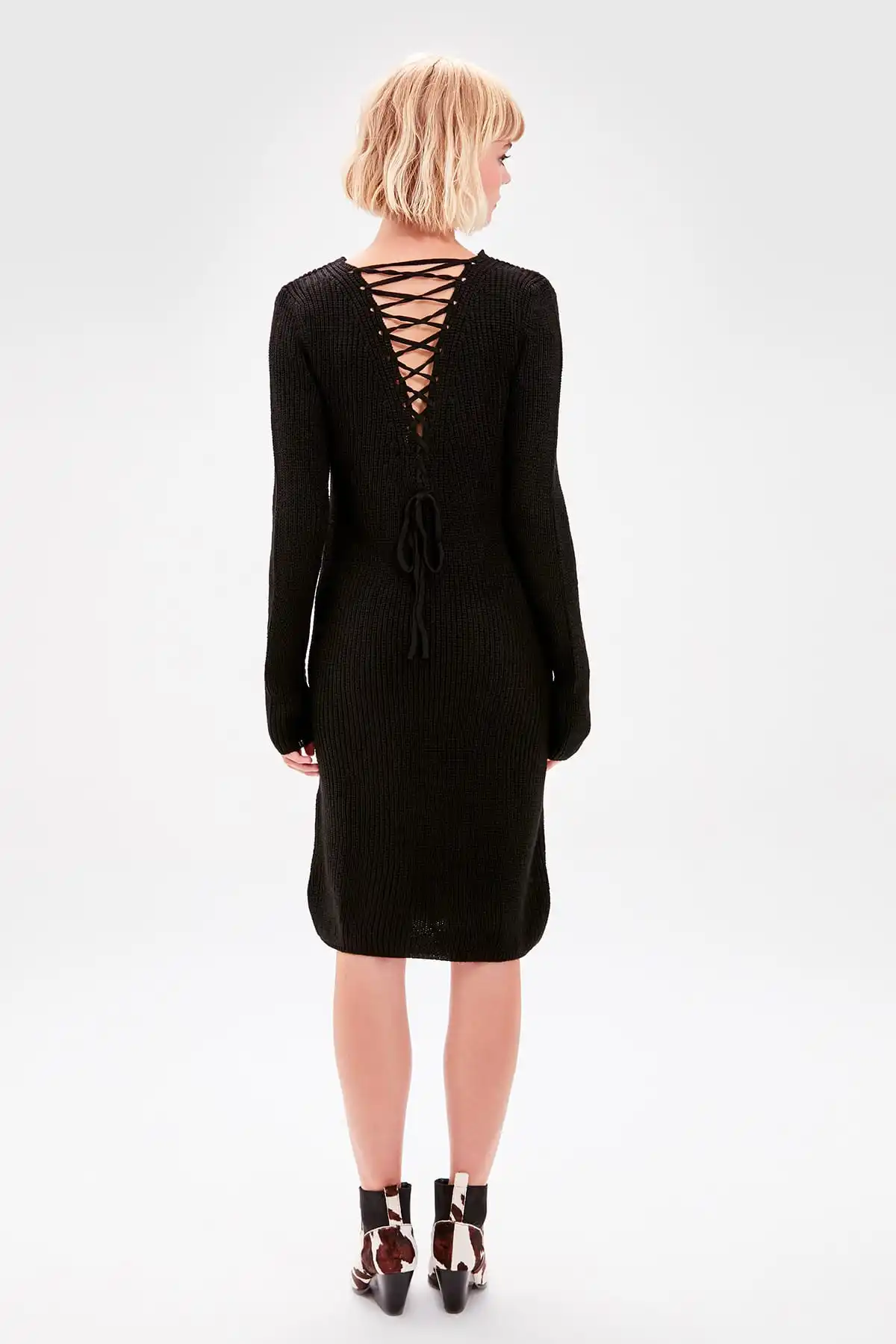 Черное Трикотажное Платье TWOAW20NV0029|Женские платья| |