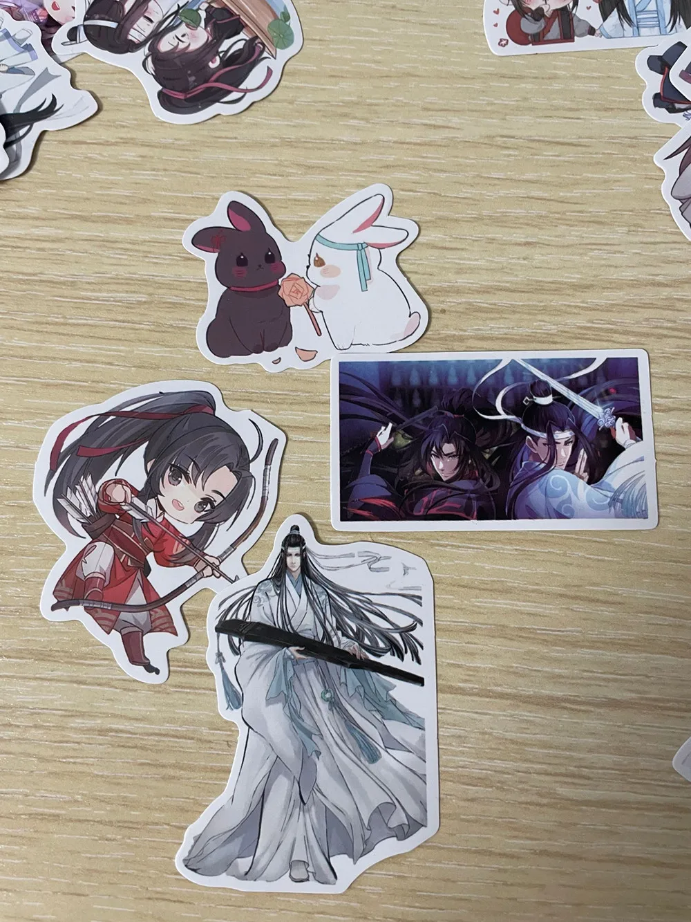 65 шт. милые Стикеры для косплея МО дао ЗУ Ши Lan Wangji Wei Wuxian великолепный мастер