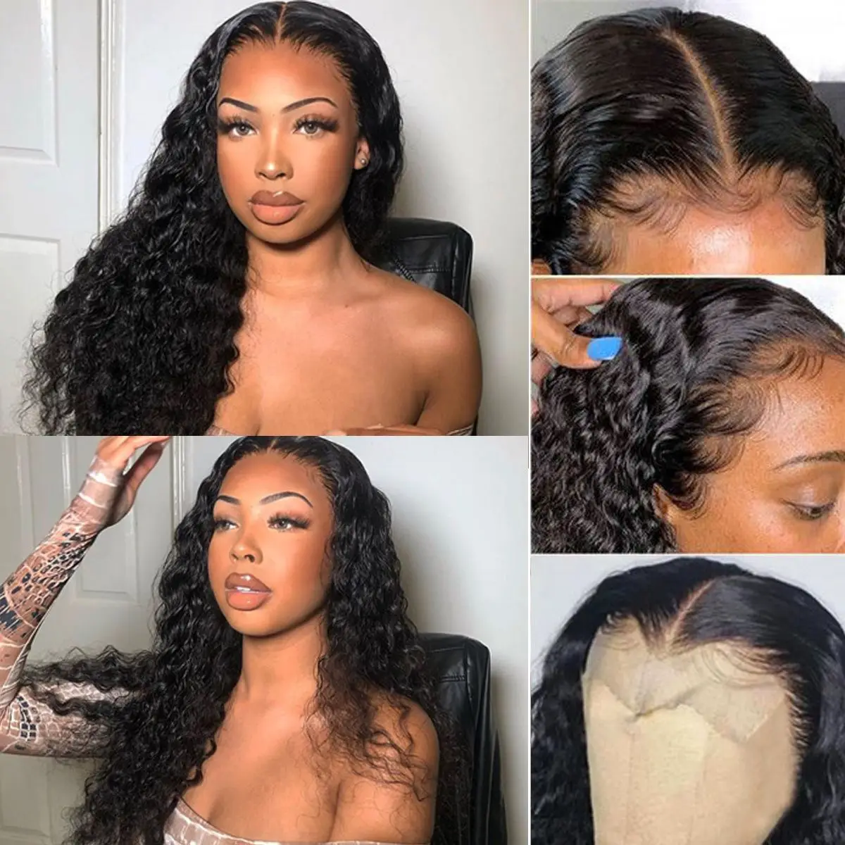 

5x5 Hd Lace Closure Wig Transparent Lace Frontal Wig Loose Deep Wave Wig Lace Closure Wigs Curly Closure Wig For Women 30 Inch