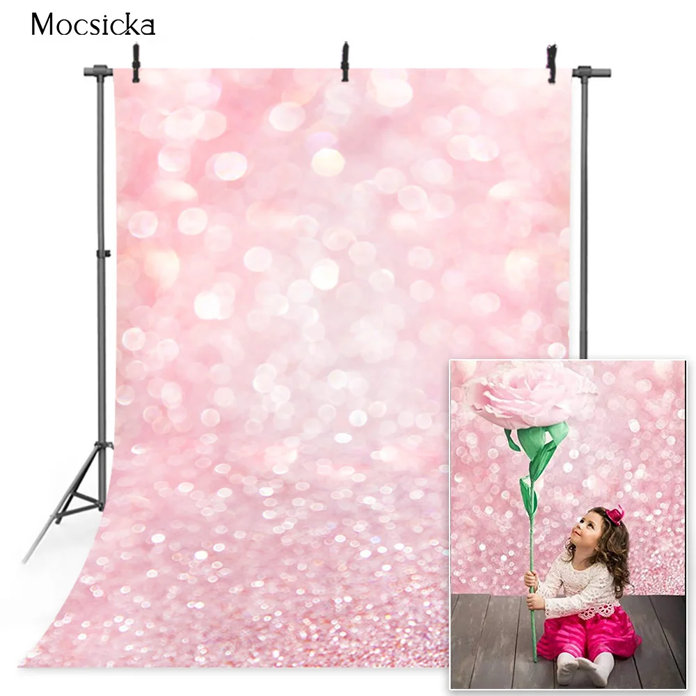 

Blush Pink Bokeh Photography Backdrop Blurred White and Orange Scale Still Life Background for Professional Photo Booth Studio