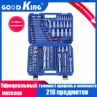 GOODKING, Набор ручных инструментов 216 предмет высокого качества для авто, для машины бесплатная доставка горячая распродажа