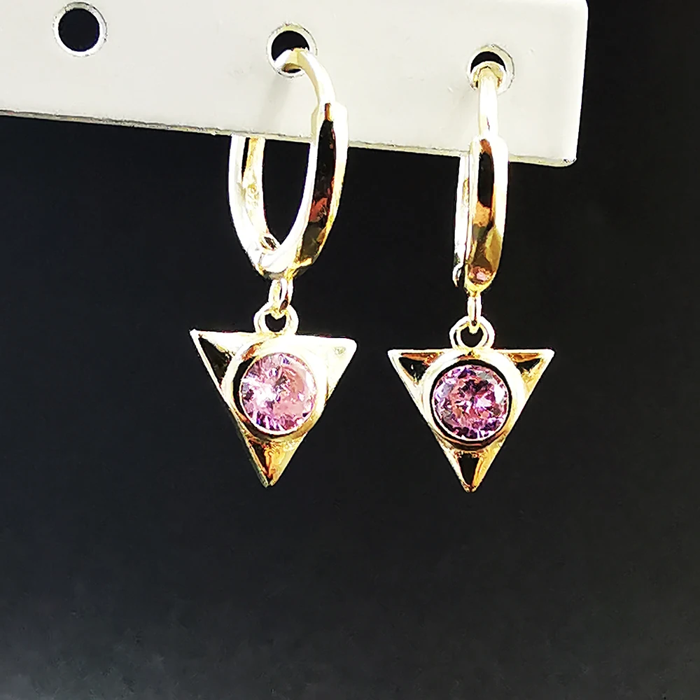 E103 Cholcus оригинальные серьги в форме треугольника для женщин серебро 925 ювелирные