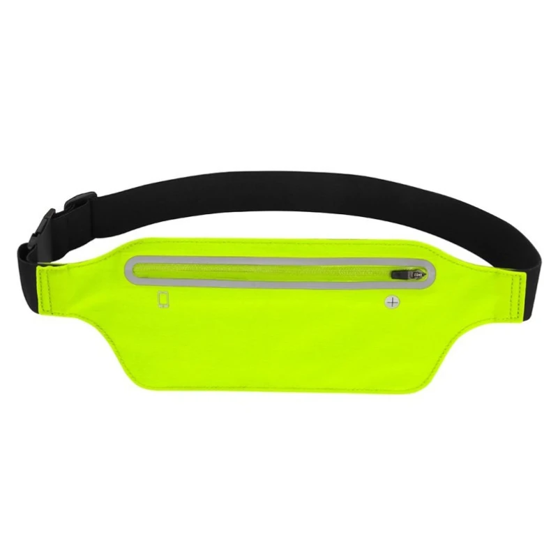 Сумка поясная для бега отдел на молнии светоотражающий материал влагостойкая