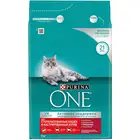 Сухой корм Purina ONE для стерилизованных кошек и кастрированных котов, с высоким содержанием говядины и пшеницей, Пакет, 3 кг*4 шт