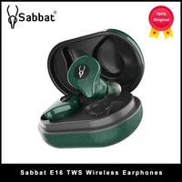 sabbat e16 tws wireless bluetooth earphones earbud master slave dual mode switching advanced noise cancellation 45ms low latency