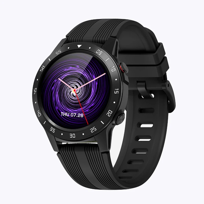 Black Умные часы LEMFO M5 с поддержкой SIM и Bluetooth, с функцией телефонного звонка, gps, умные часы для мужчин и женщин, IP67, водонепроницаемые часы с монитором сердечного ритма - Цвет: Black