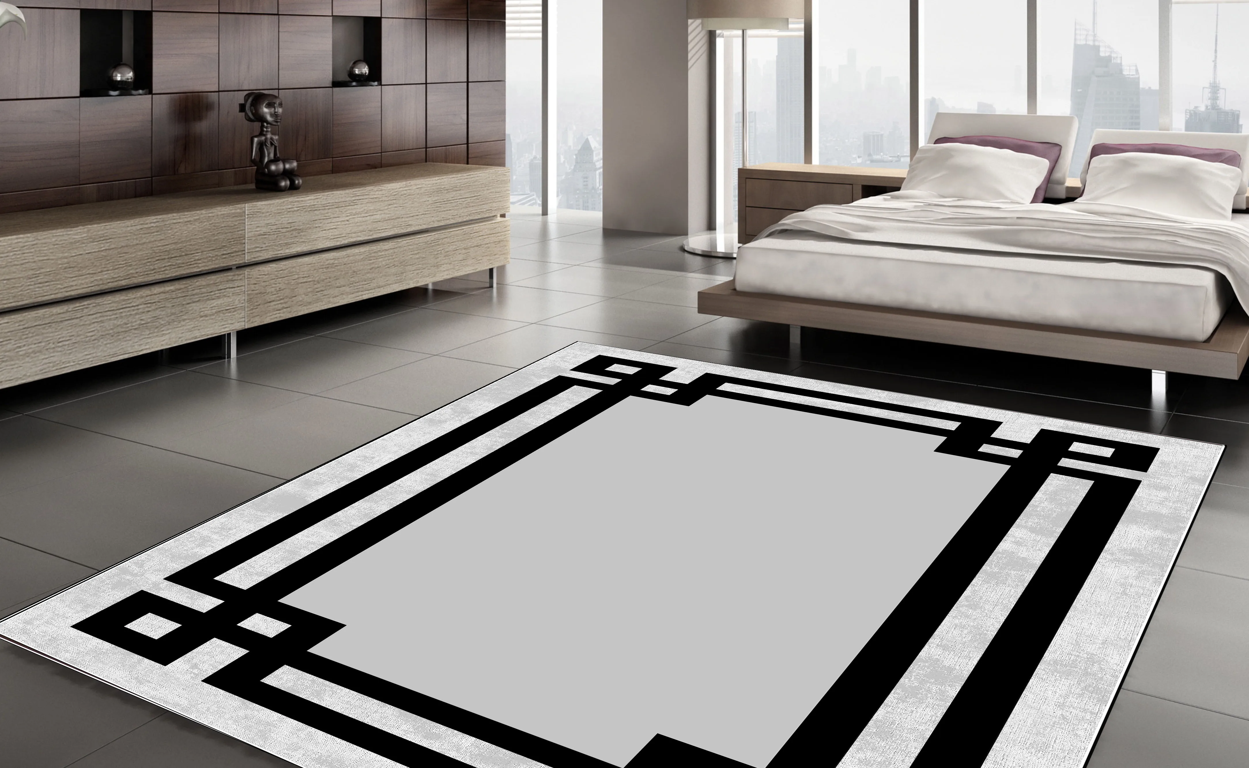 

Grey White Area Rug Carpet Floor Soft Vintage Rugs Modern Non-Slip Home Decor Thick Runner Durable Carpets Rug Floor Kilim