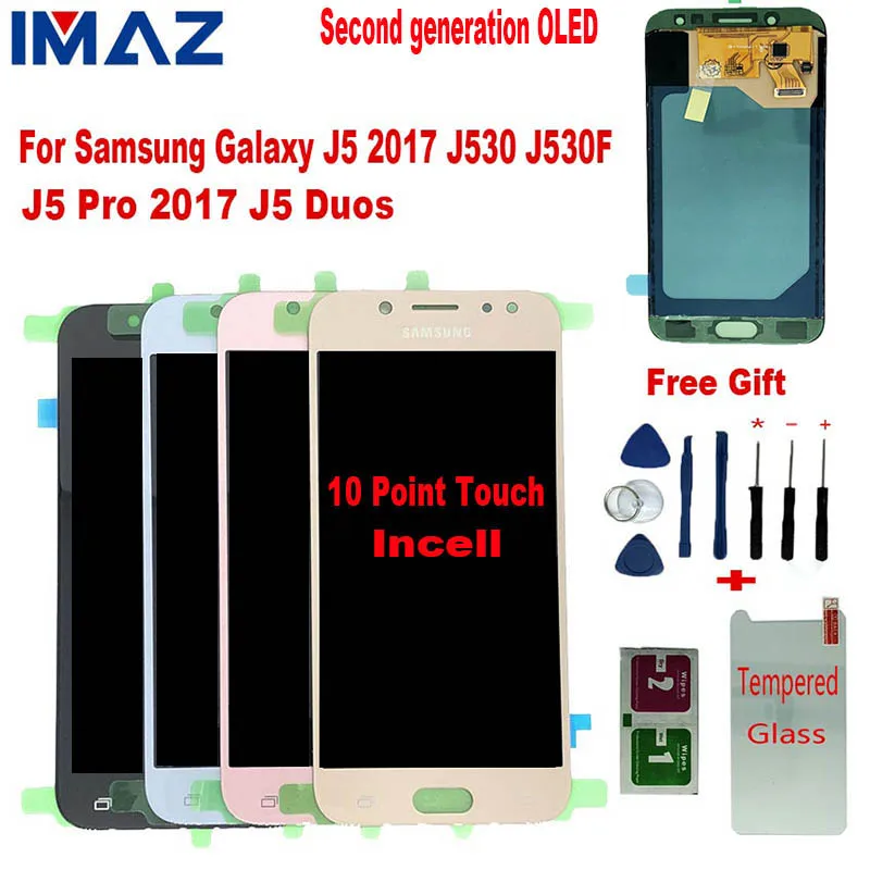 IMAZ 2ND OLED 5 2 &quotдля Samsung Galaxy J5 2017 J530 PRO ЖК дисплей сенсорный экран дигитайзер сборка