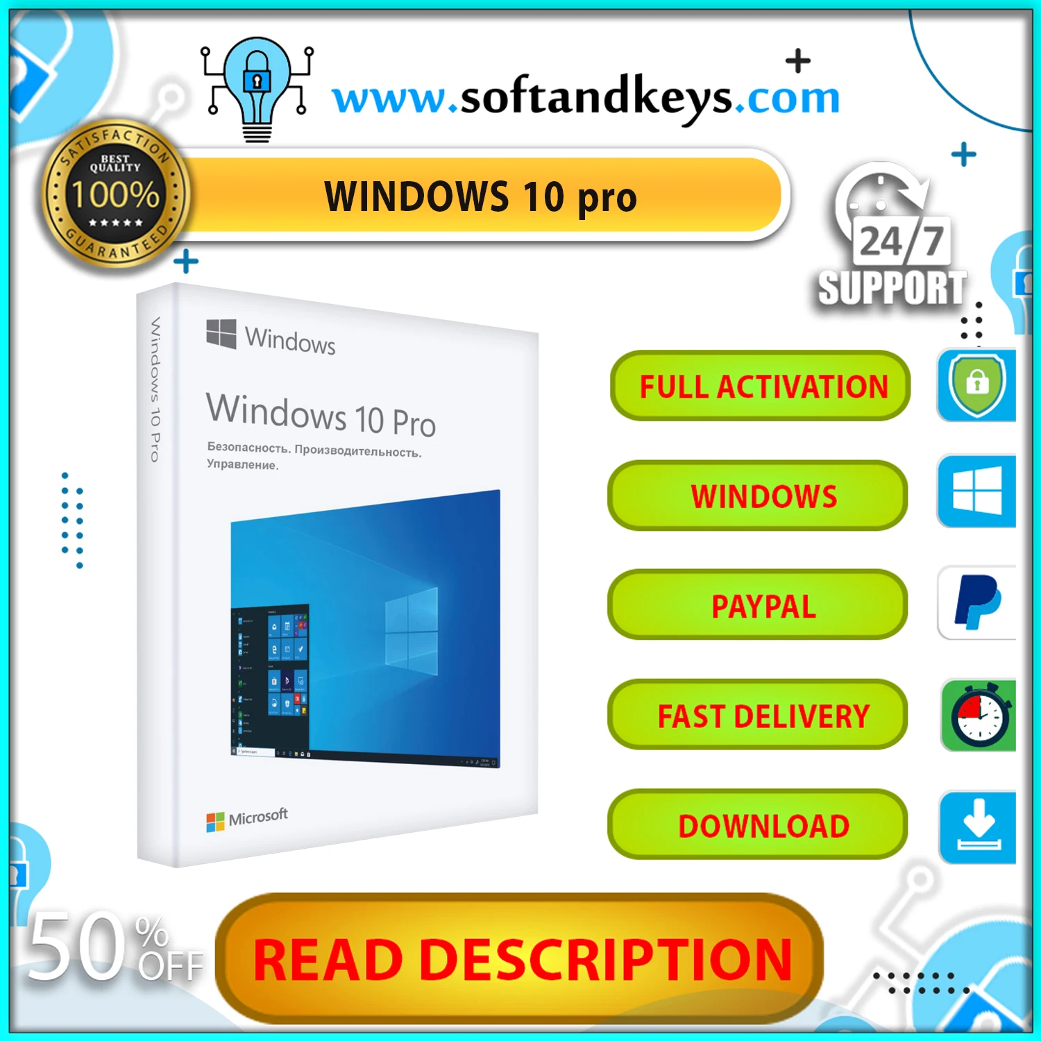 

{WINDOWS 10 Pro Professional✅Быстрая доставка✅Срок службы✔️}