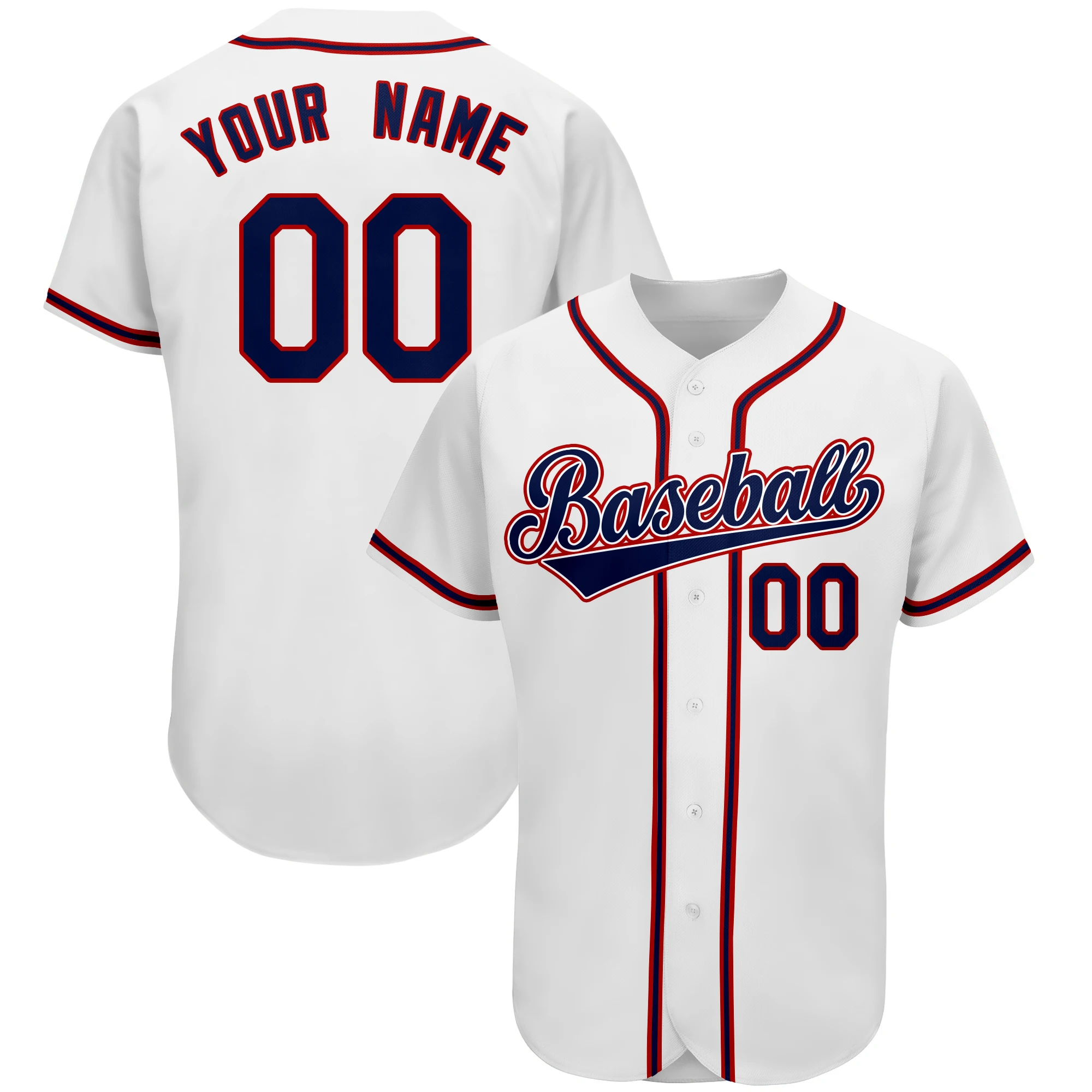 

Custom Baseball Jersey Full Sublimated Team Name/Numbers Make Your Own Sportswear for Men/Boy Awesome Birthday Gift fans Party