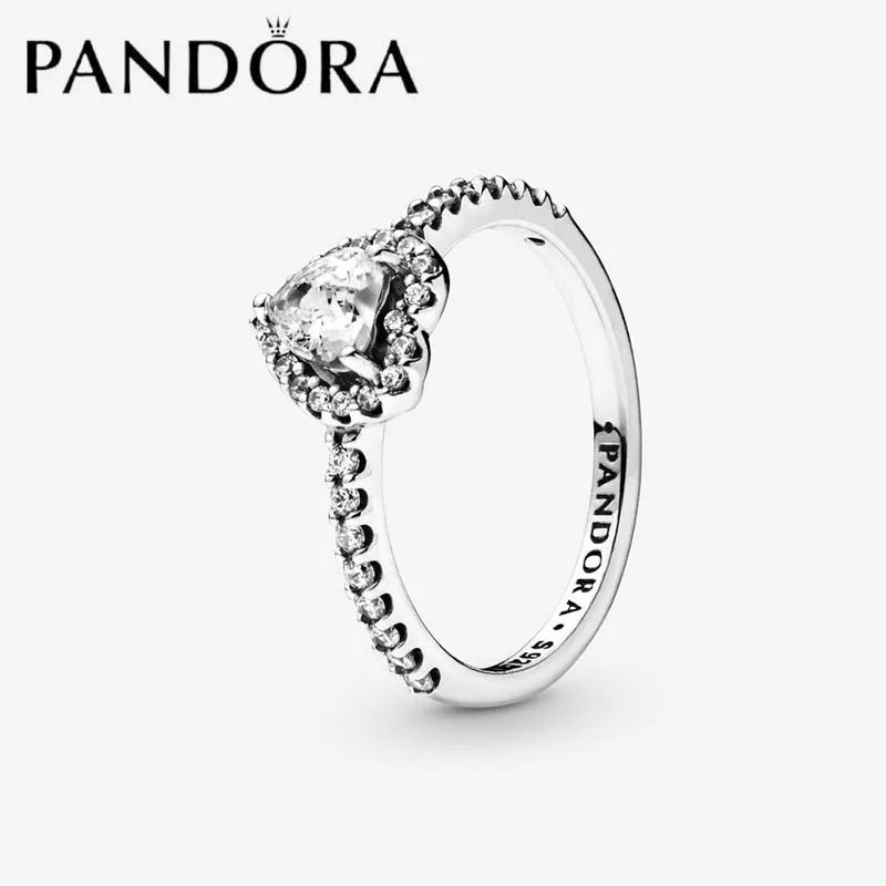 

1PC S925 Silver Genuine Pandora Sparkling Rings With Gift Box Fashion Jewelry