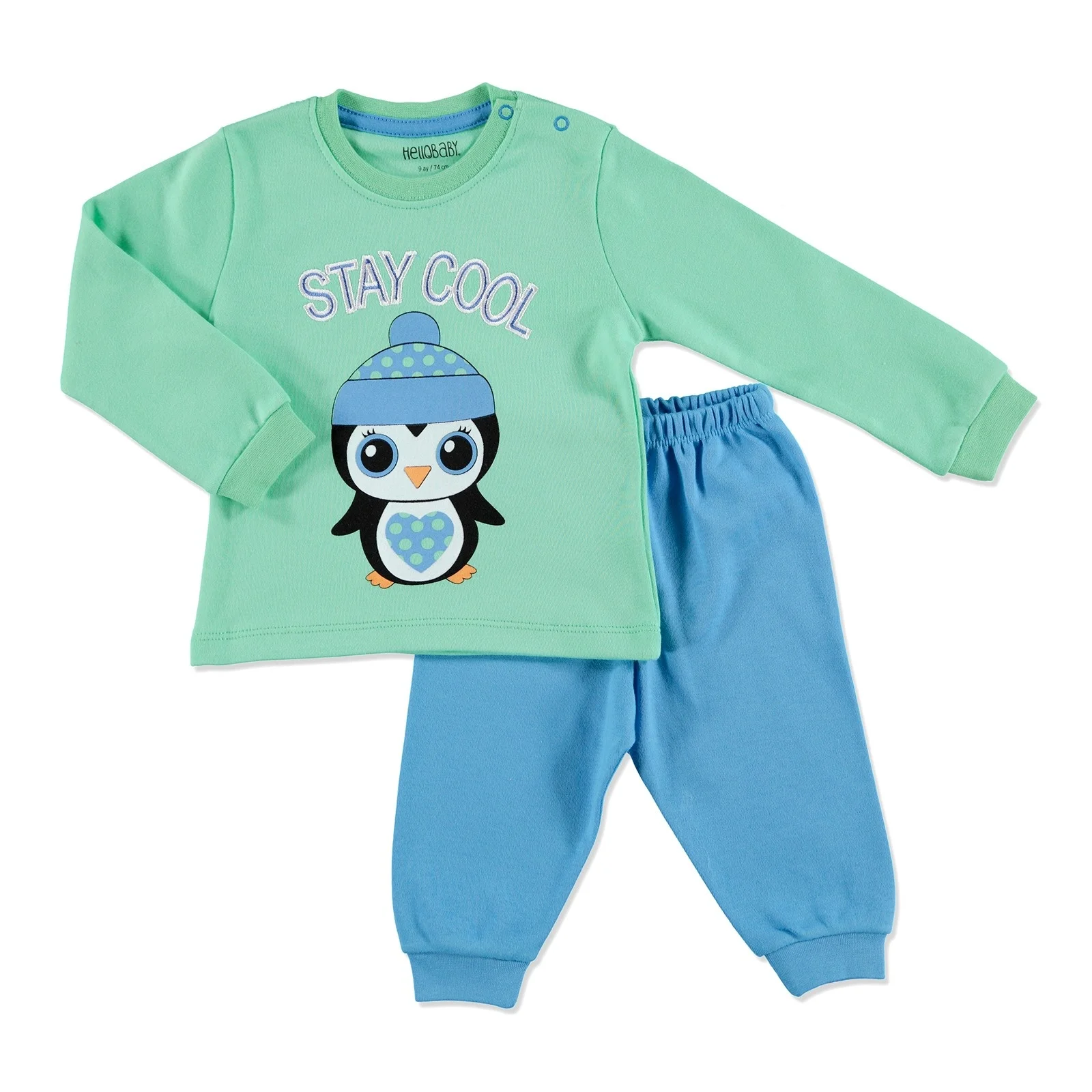 Ebebek HelloBaby/зимняя детская Базовая Пижама с вышивкой| |