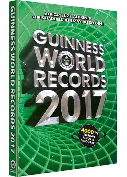 Guinness World Record Book 2017 Buzz Aldrin, Chris Hadfield Beta Publications (TURKISH)