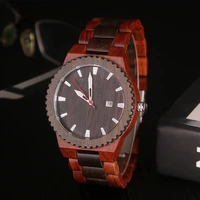 stylish and quality quartz wristwatch special color design watch for men luxury business mens wooden watch relogio masculino