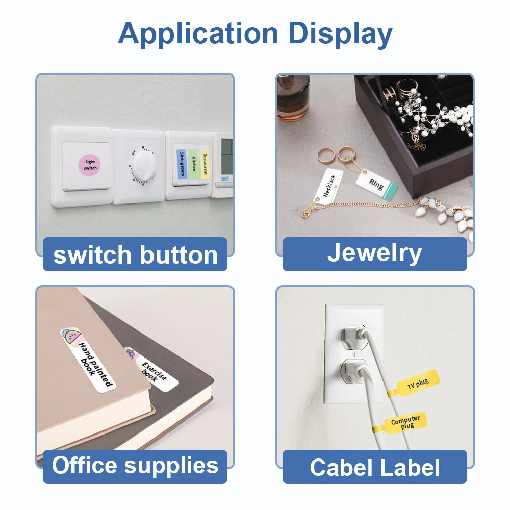 Многоцветная печатная этикетка D11 для беспроводного принтера Niimbot D110