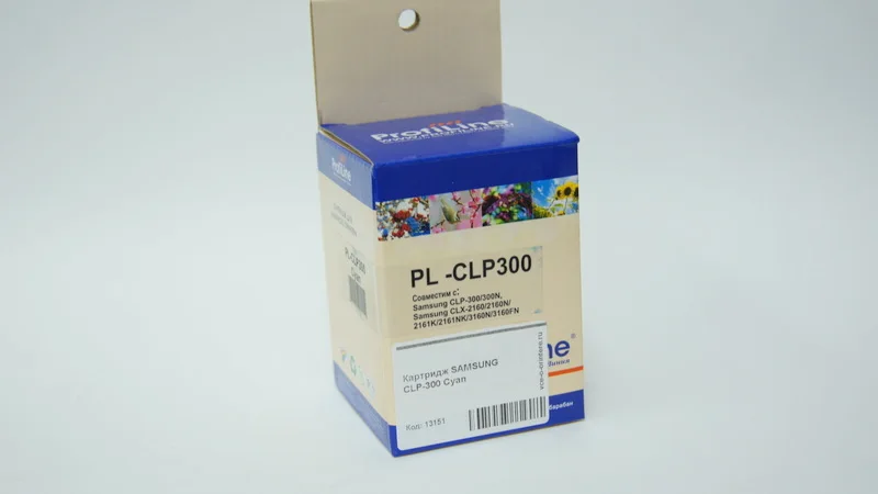 Картридж CLP-C300A Cyan для Samsung CLP-300/ CLX-2160/ CLX-3160 совместимый |