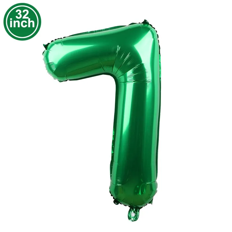 

Number 7 Balloon Large 32 Single Girl Boy Wedding Achelorette Figure Ballon Blue Gold Silver Red Green Black Helium Foil Balon