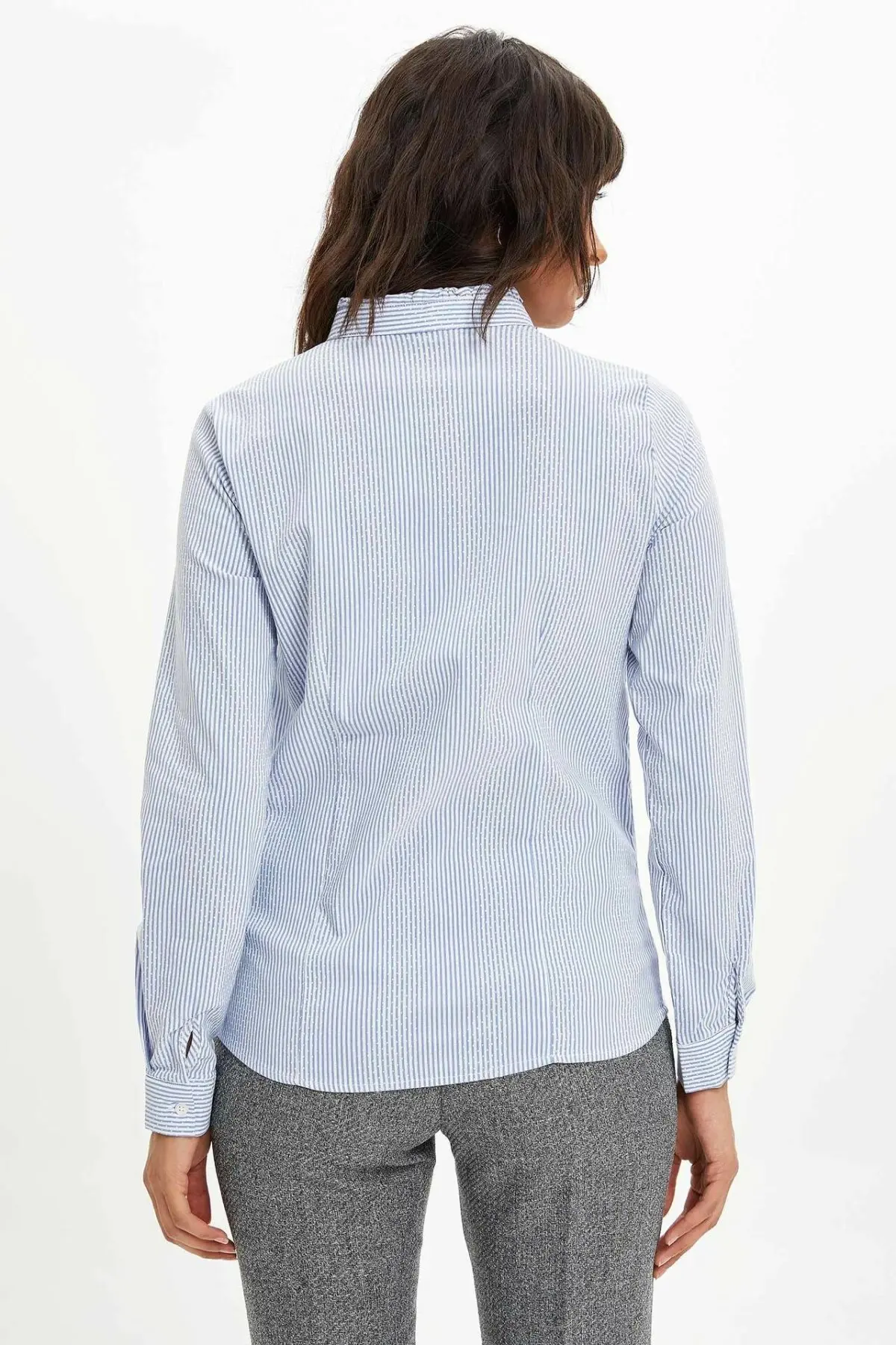 DeFacto Женская модная рубашка с длинным рукавом женские повседневные Элегантные