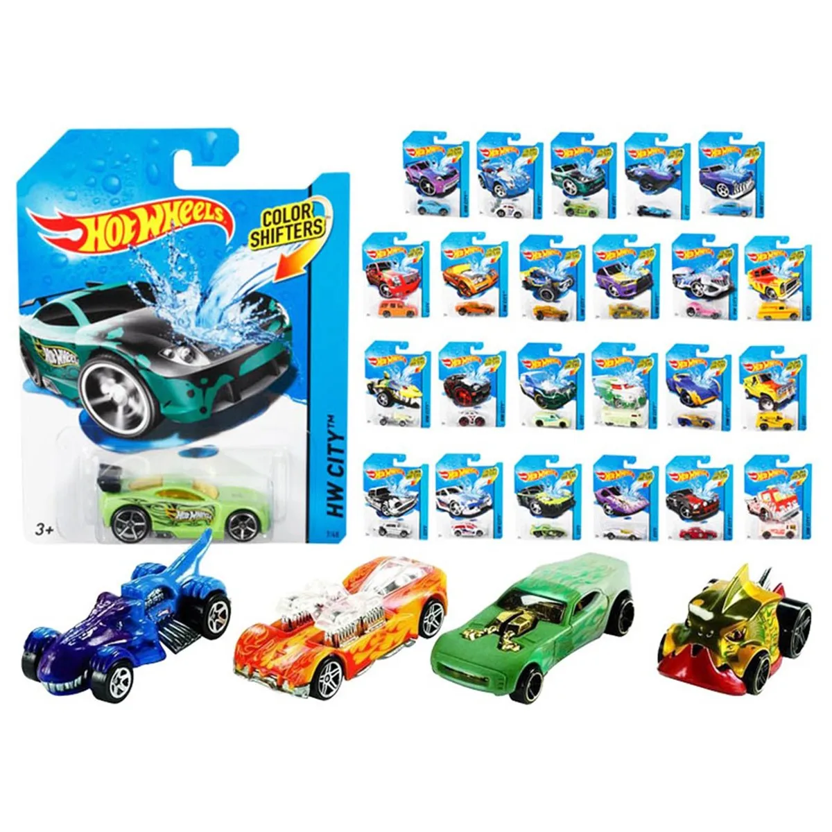 Цветные переключатели передач для автомобилей Hot Wheels |
