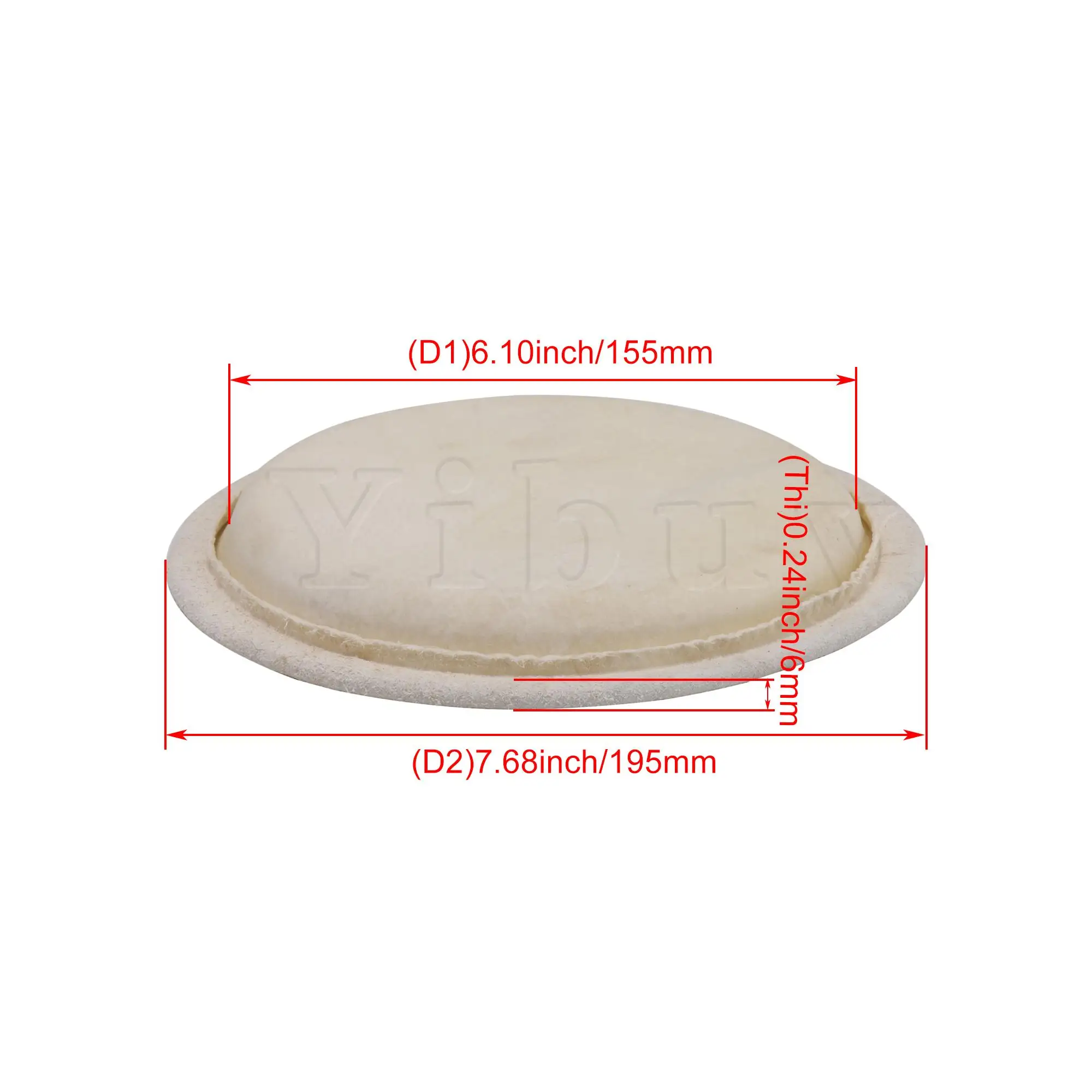 Круглые 6 5 дюймовые барабанные головки Bongo для ударных инструментов бежевые -