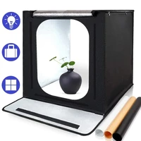 40cm led light box portable photo tent lightbox 16 inch folding photo studio softbox for product jewelry toy photography shoot