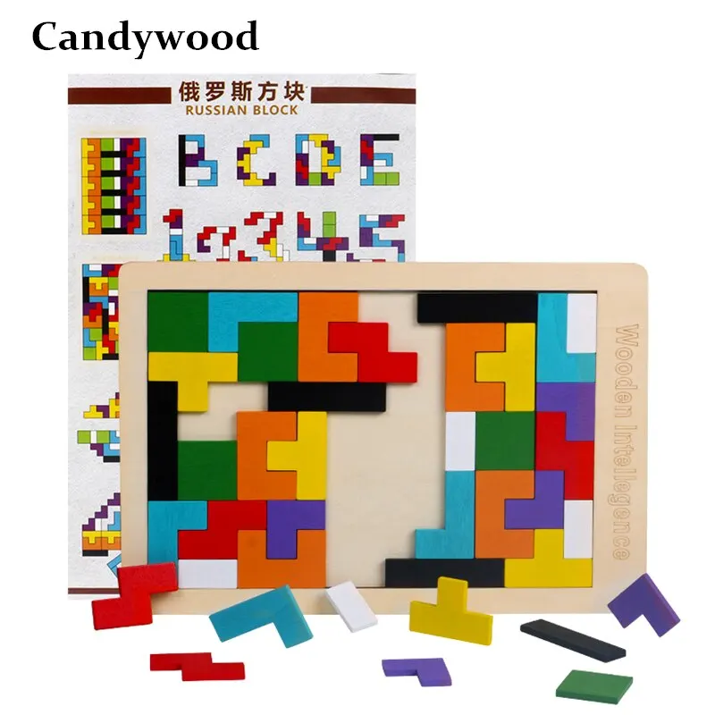 TMALL / Тетрис деревянный Деревянные игрушки Головоломки для детей |