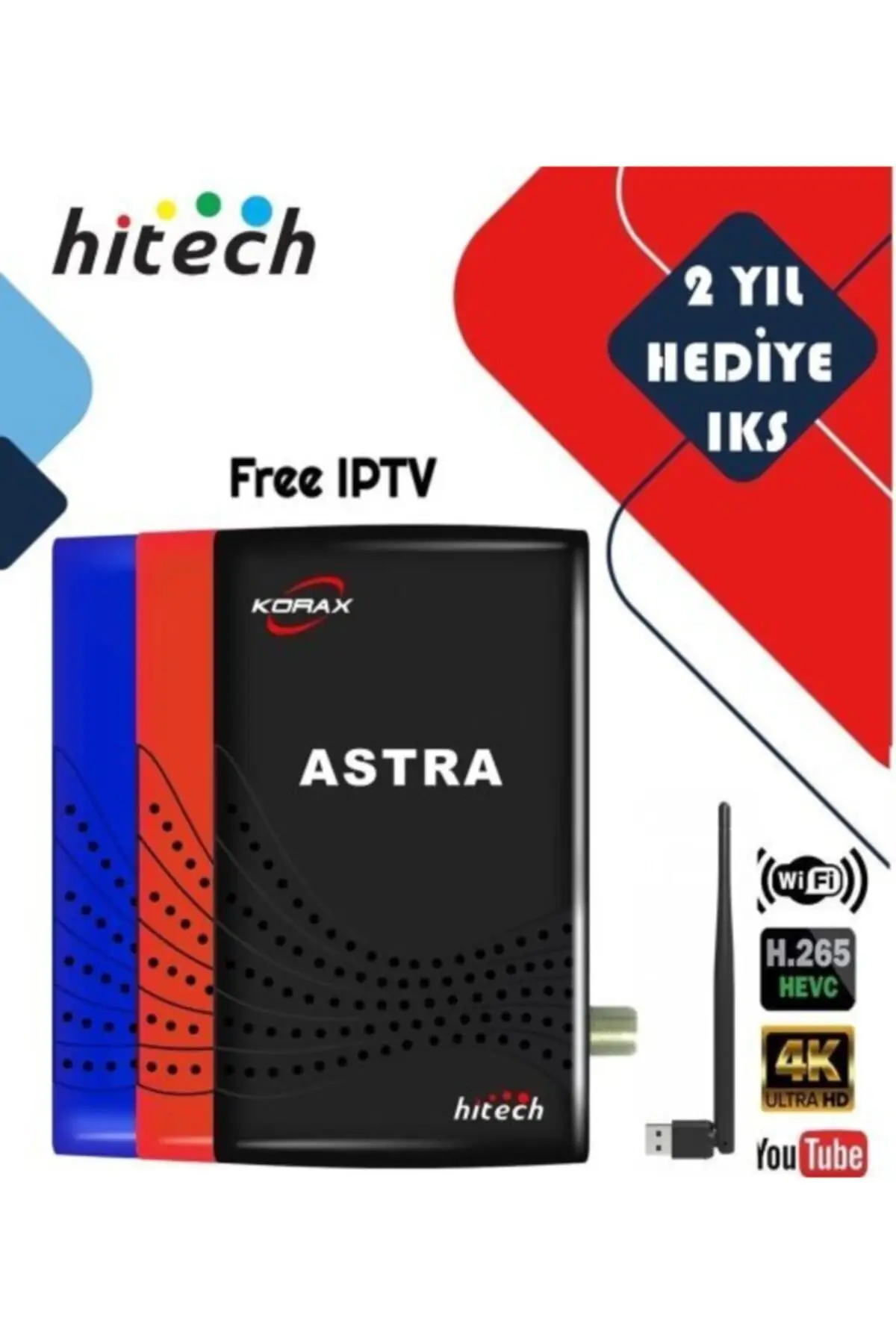 

Антенна HiTech Korax hесли Astra Full HD, антенна Wi-Fi