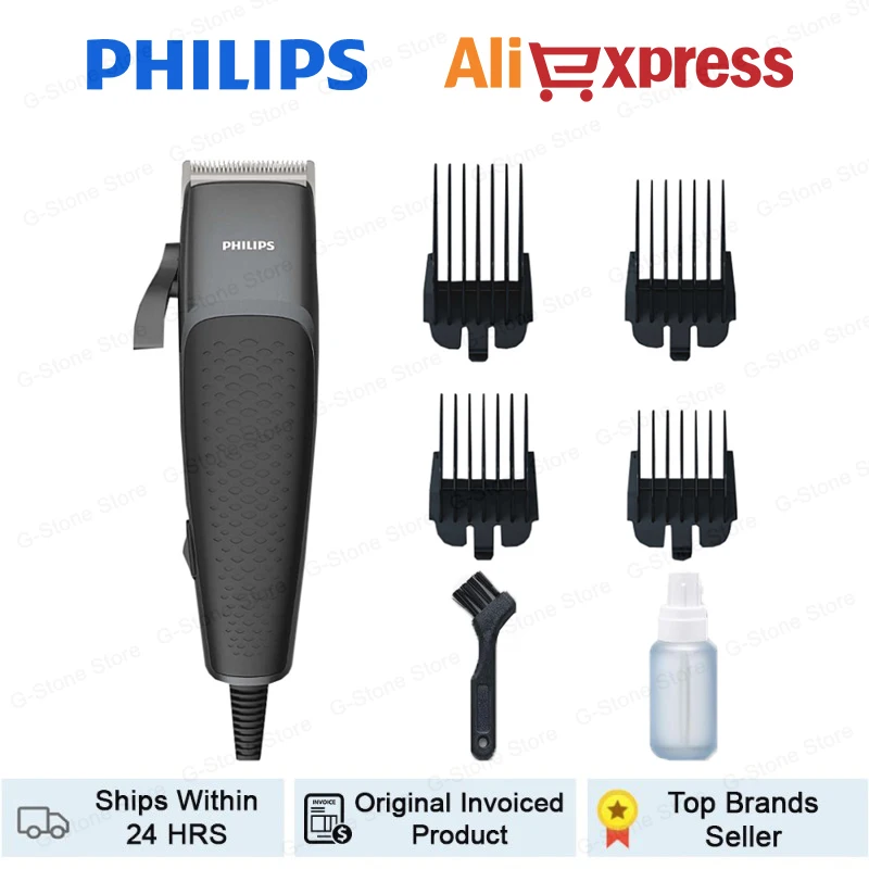 Оригинальный Триммер Philips для мужчин домашняя машинка стрижки волос с 4 гребнями