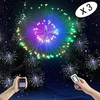 firework lights led copper wire starburst string lights explosion lightschristmas decorative hanging lights for party patio