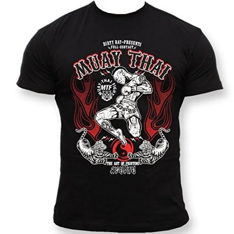 

Hot Sale short sve shirt men's casual shirt Dirty Ray rtial Arts M Muay Thai men's short sve T-Shirt