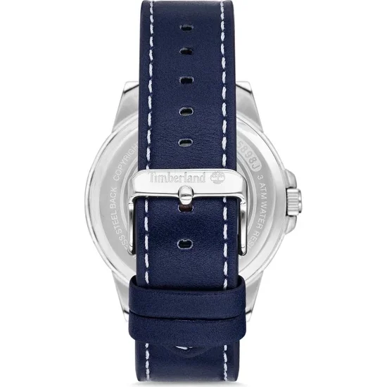 Timberland мужские часы кварцевые темно синий циферблат кожаный ремешок модные