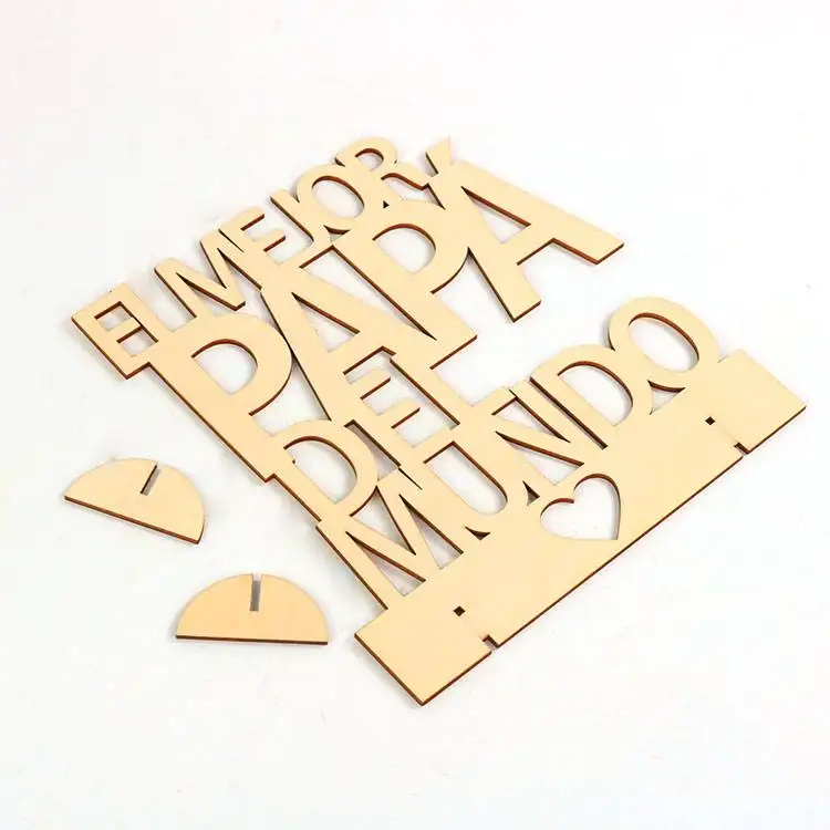 Постер деревянный &quotлучший папа в мире&quot|Сувениры для вечеринок| |