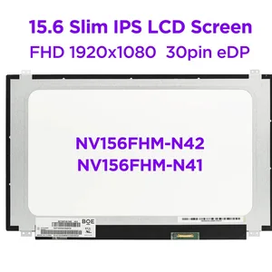 15 6 ips laptop lcd screen nv156fhm n42 v8 0 fit nv156fhm n41 n42 b156han06 1 fhd 1920x1080 led display panel 30pins edp free global shipping