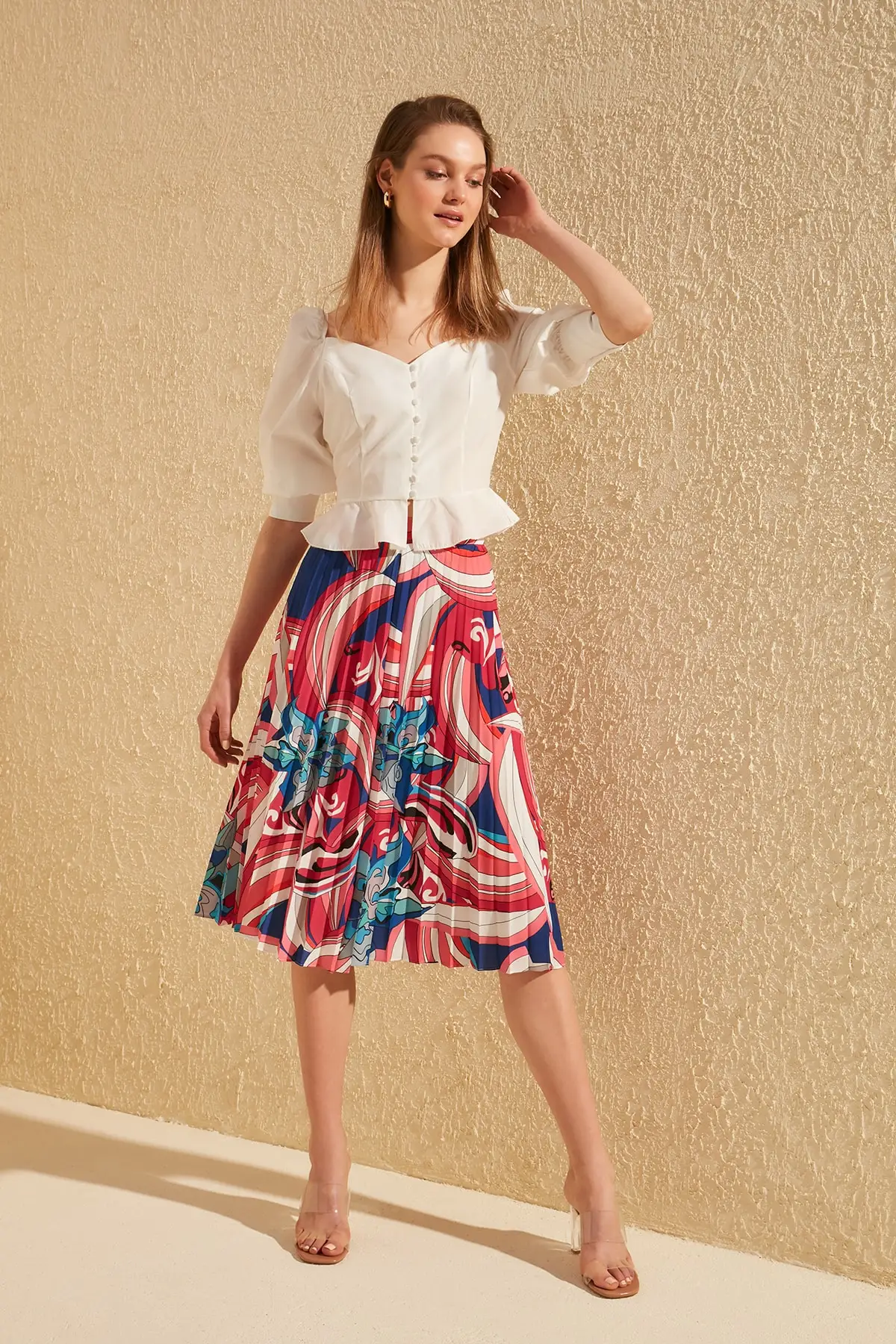 Trendyol Piliseli Skirt TWOSS20ET0078 | Женская одежда