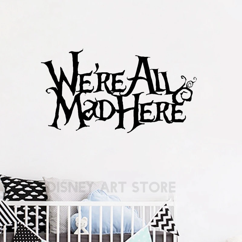 Наклейки для стайлинга автомобиля Алиса в стране чудес Чеширский кот Мы все