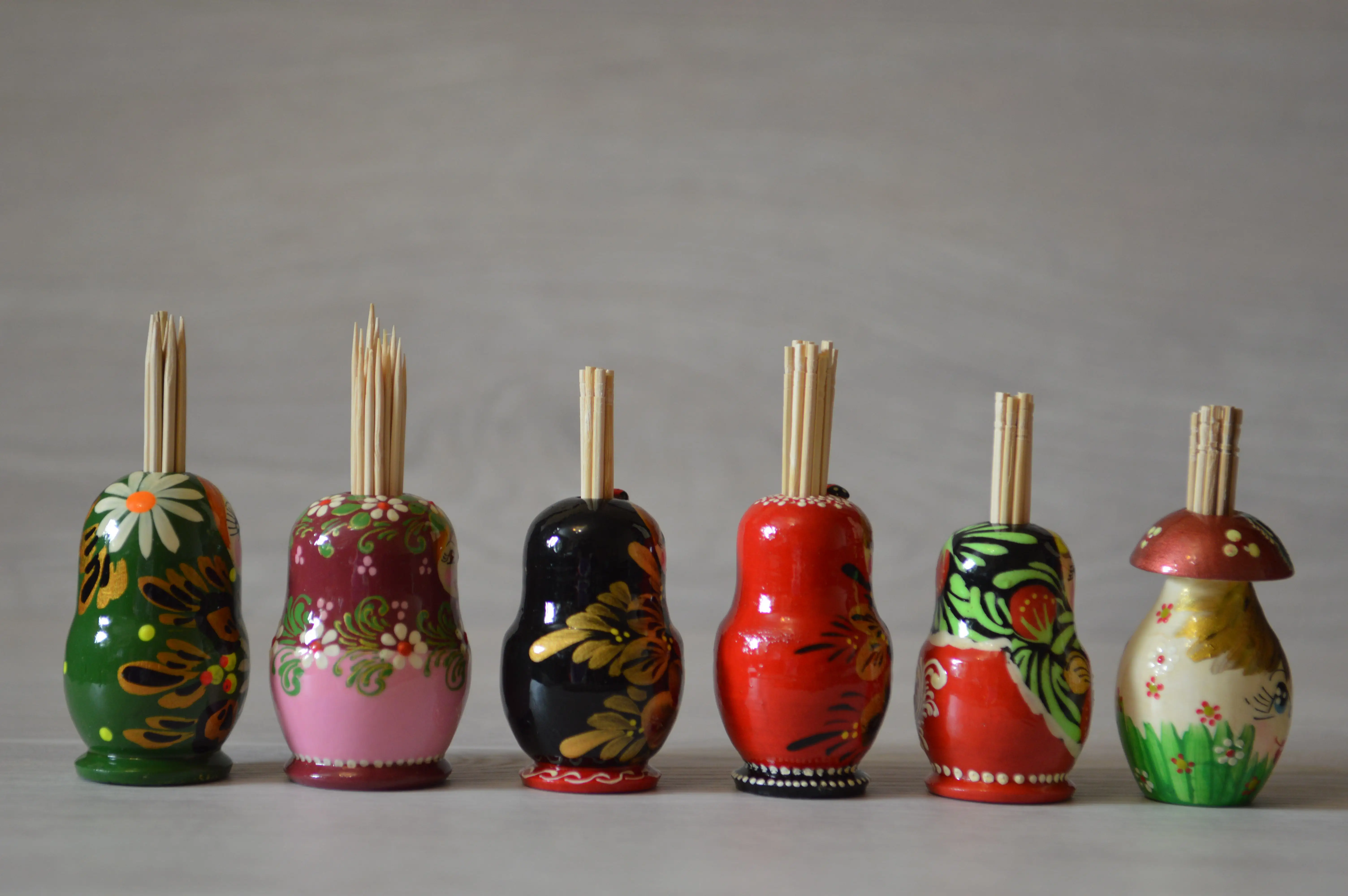 Matryoshka-case for Toothpicks Handmade Gift Russian Souvenir Made in Russia |