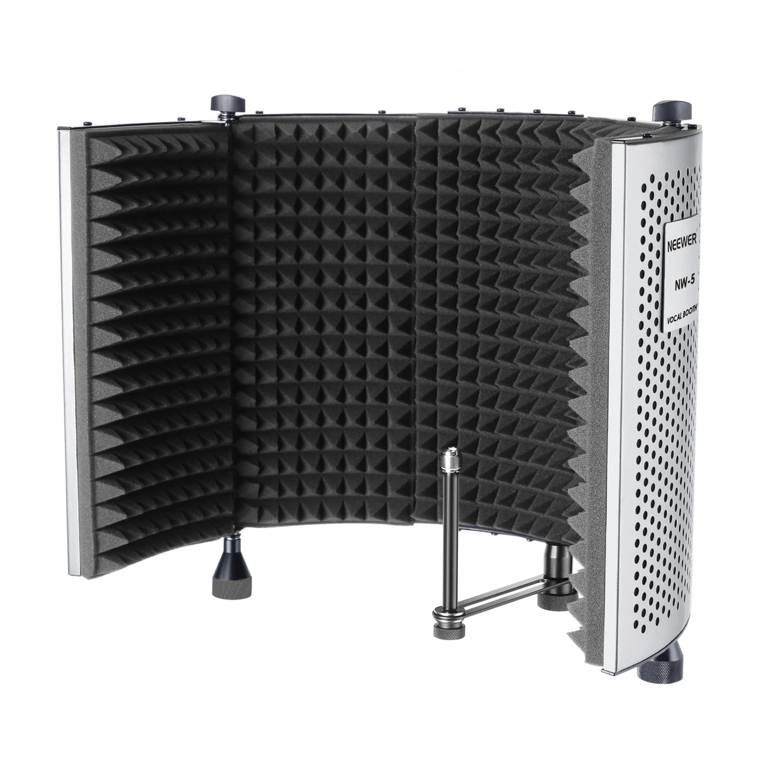 

Neewer NW-5 Foldable Adjustable Portable Sound Absorbing Vocal Recording Panel Aluminum Acoustic Isolation Microphone Shield