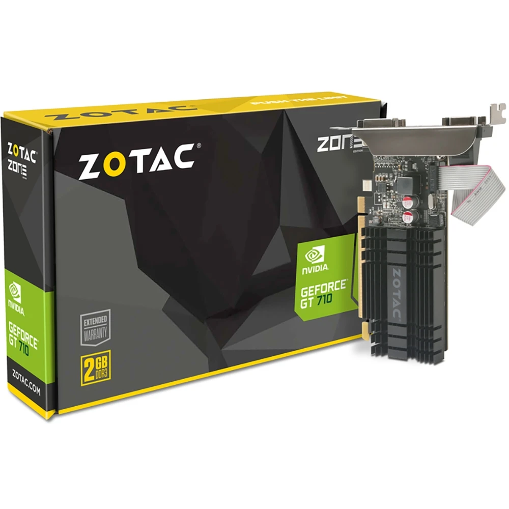 Видеокарта Zotac Zone Edition nVidia GeForce GT 710 2048MB 1600MHz 64 bit RTL [ZT-71302-20L] | - Цена: 4530