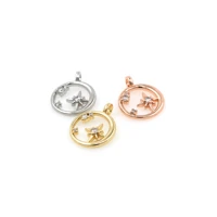 polaris pendant ladies girl inlaid zircon gold plated elegant birthday gift demeanor jewelry round hollow charm