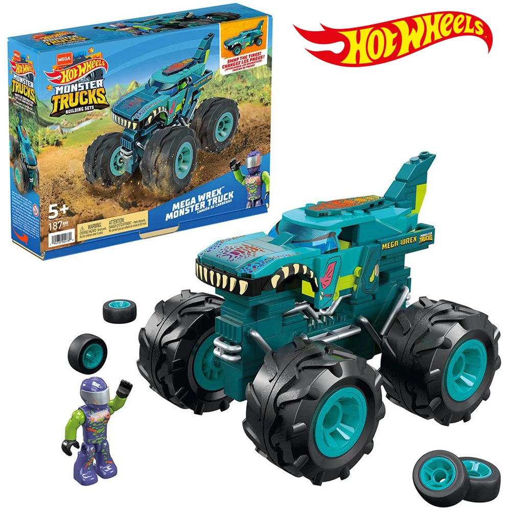 Hot Wheels MEGA Wrex монстр-Трак HDJ95 игрушка для детей литый под давлением металлический