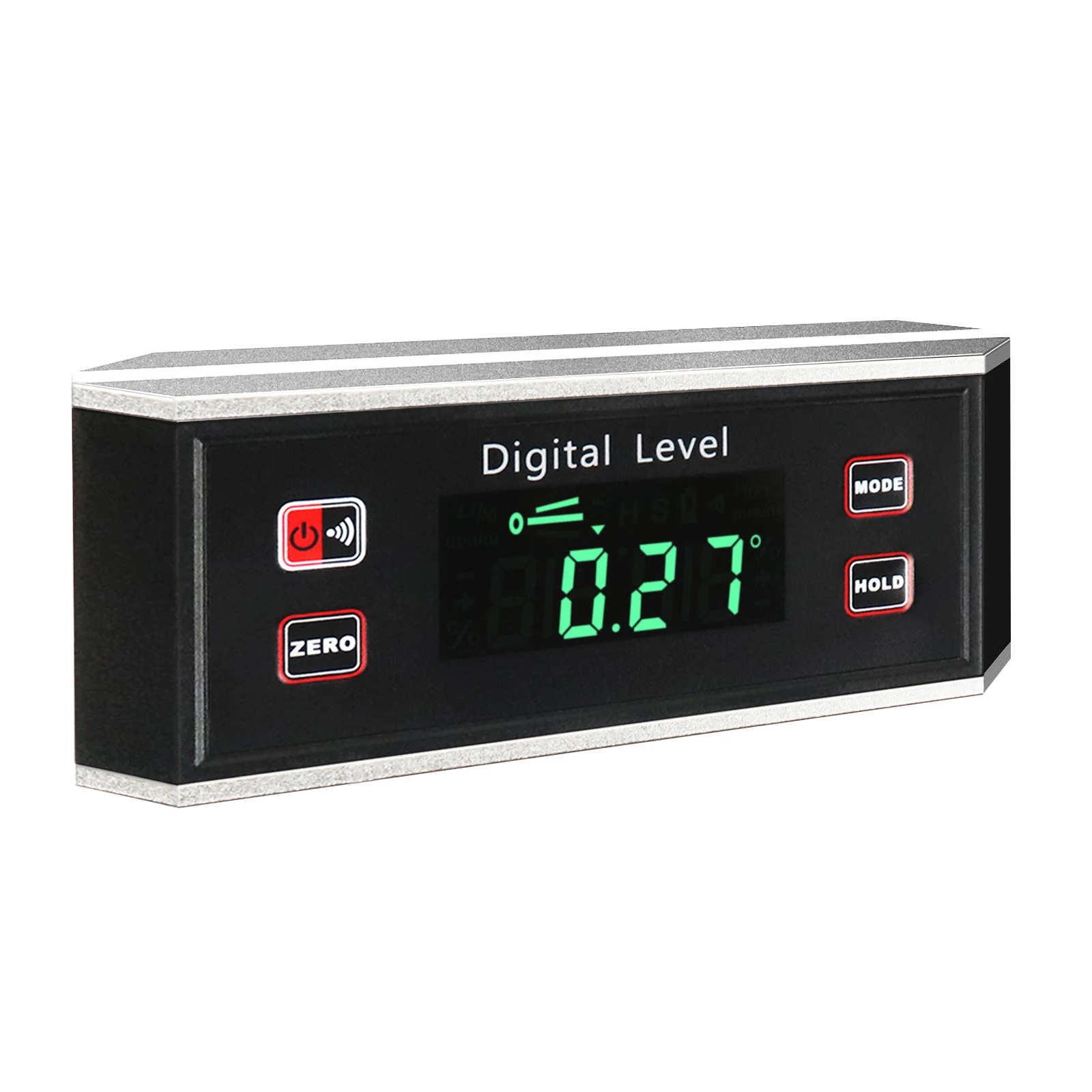 Medidor de Nível Impermeável do Transferidor Ip65 do Localizador Eletrônico do Ângulo do Inclinômetro de Digitas com Base Magnética do V-sulco Instrumentos de medição de nível