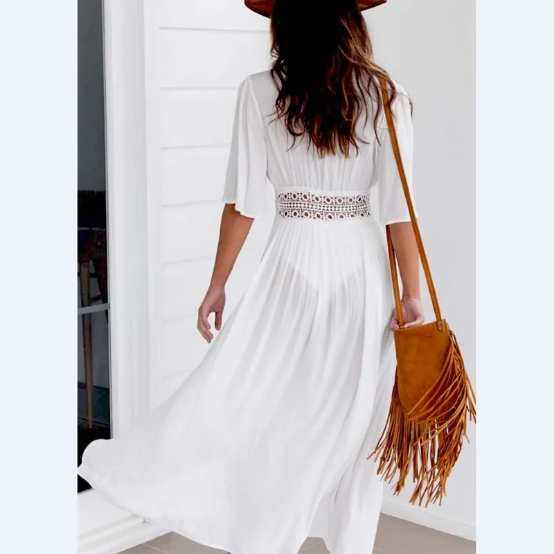 Женский кружевной купальник Пляжное Платье-накидка 2019 | Женская одежда