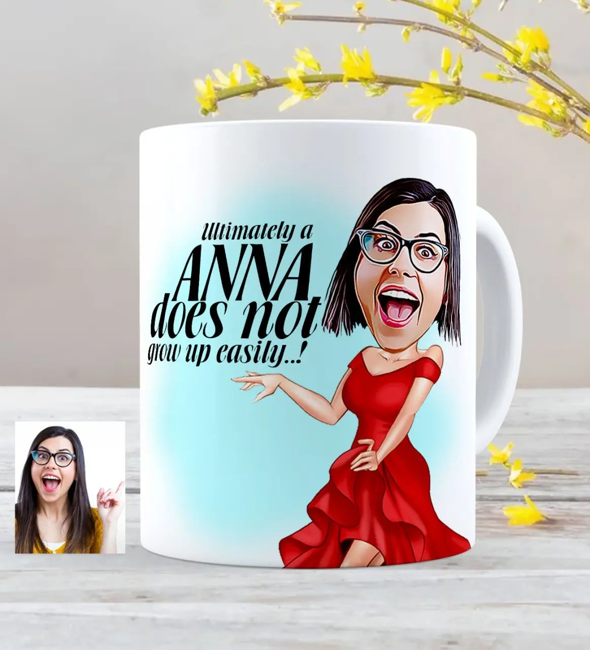 

Персонализированные не растут легко мультфильм белая кружка чашка-2