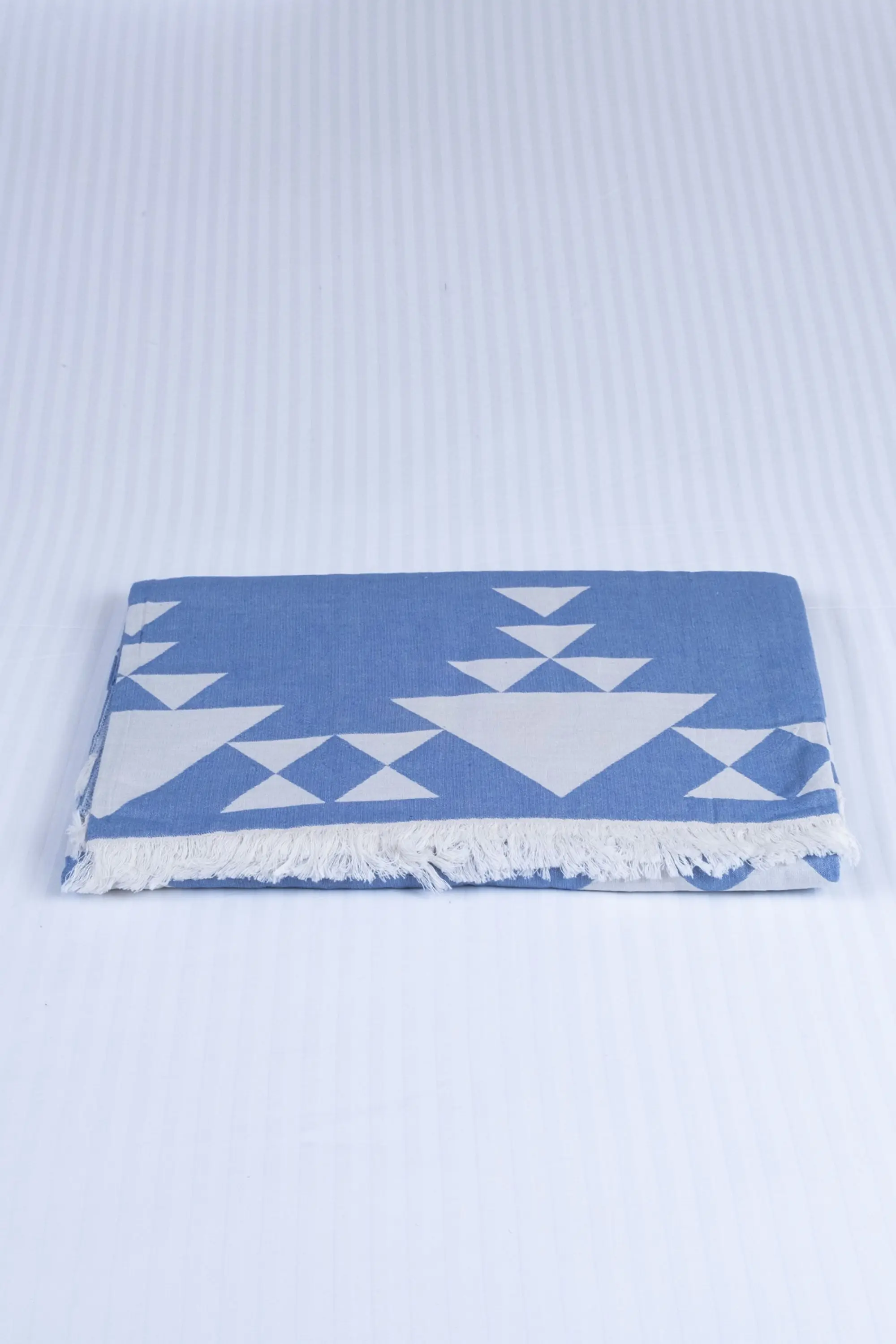 

Turkish %100 Cotton Blanket, Double Side Luxury Blanket Throw Truva Design