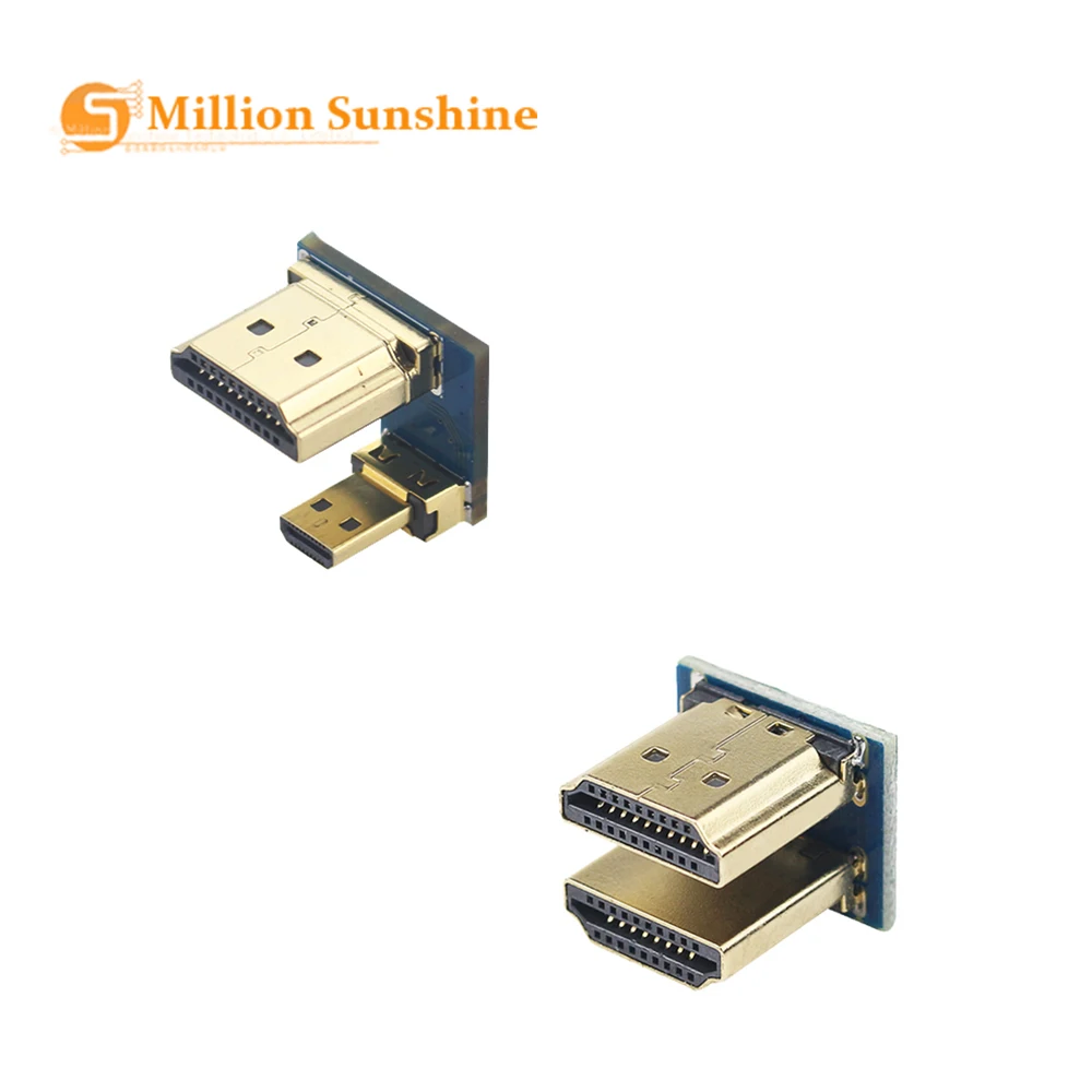 1080P HDMI к Micro конвертер папа мужчине адаптер для Raspberry Pi 3/4 LCD сенсорный дисплей