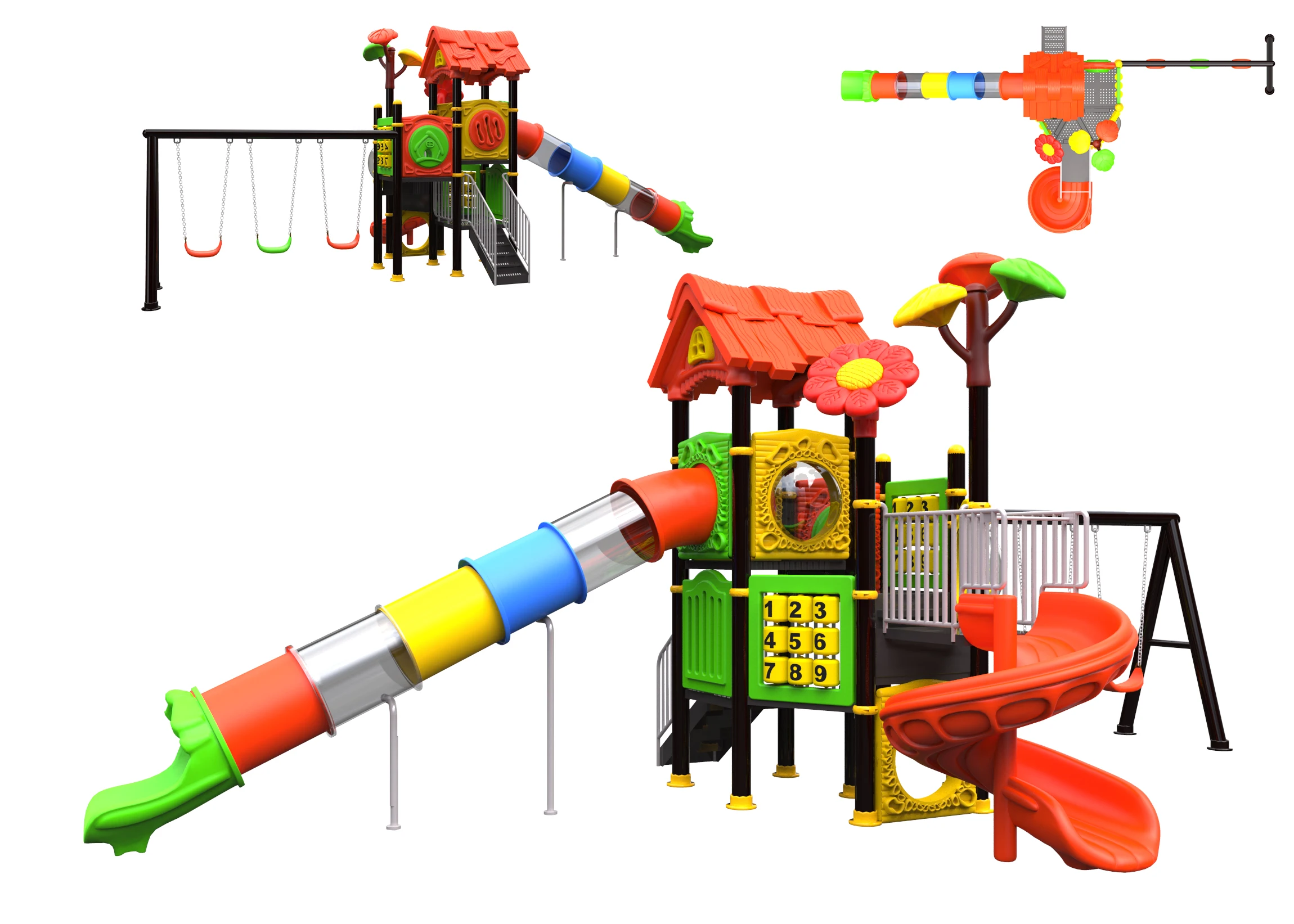 Слайд качели для детей фотосессия горка уличная игра забавные игрушки |