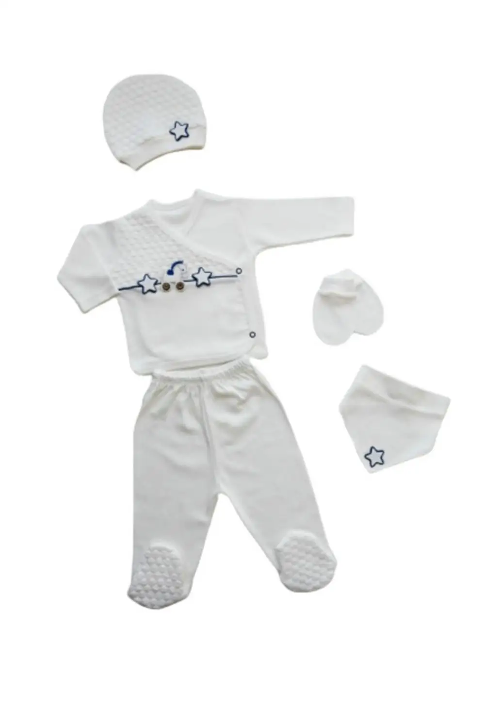

Jaju Baby Puppis Baby Mobile Equestrian Star Pattern 5-piece Bodysuit Set