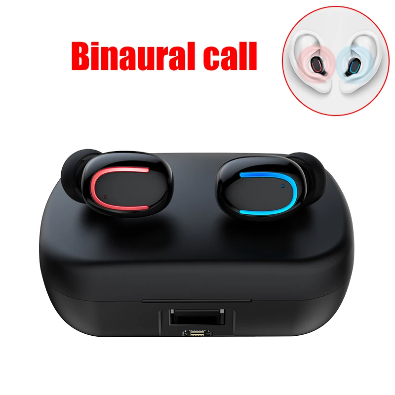 Зеленый HBQ Q32, Bluetooth наушники, TWS, беспроводные наушники, наушники True Blutooth, Bloototh, гарнитура Bleutooth 5,0, наушники для IPhone - Цвет: Зеленый